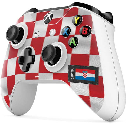 Croatia Soccer Flag Xbox One S Controller Skin